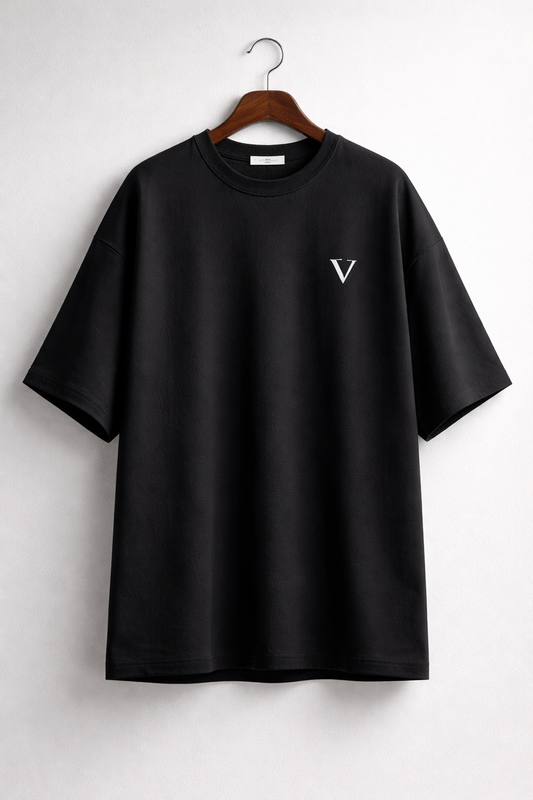 VALUER Oversized Tee — Black