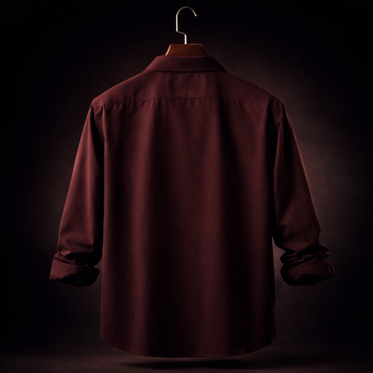 VALUER Chocolate Brown Relaxed Fit Shirt