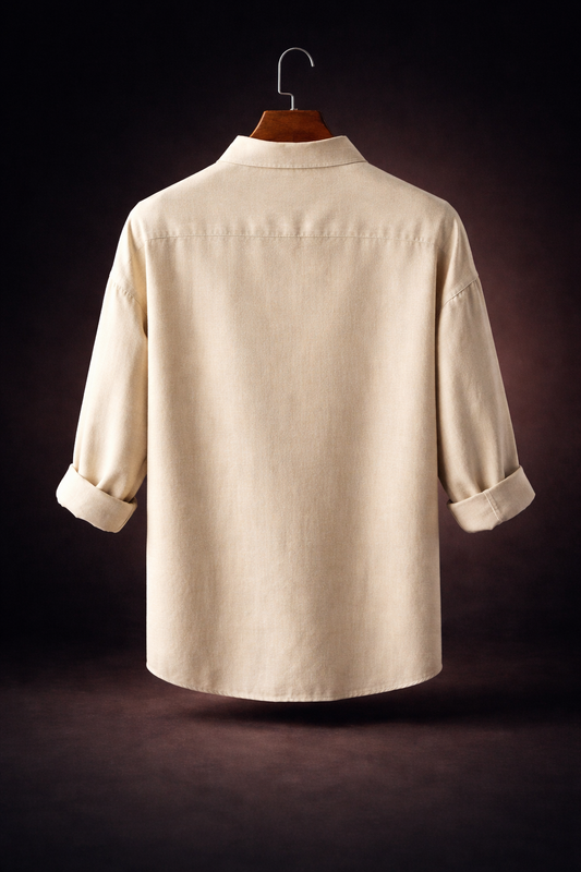 VALUER Korean Relaxed Fit Shirt – Beige